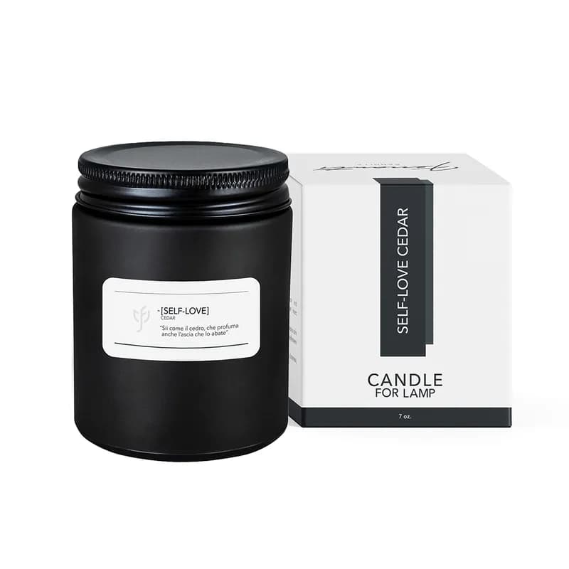 Soy candle self-love cedar
